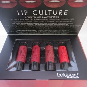 New!! Bellapierre Cosmetics Lip Culture Collection of 4 Matte Lipsticks